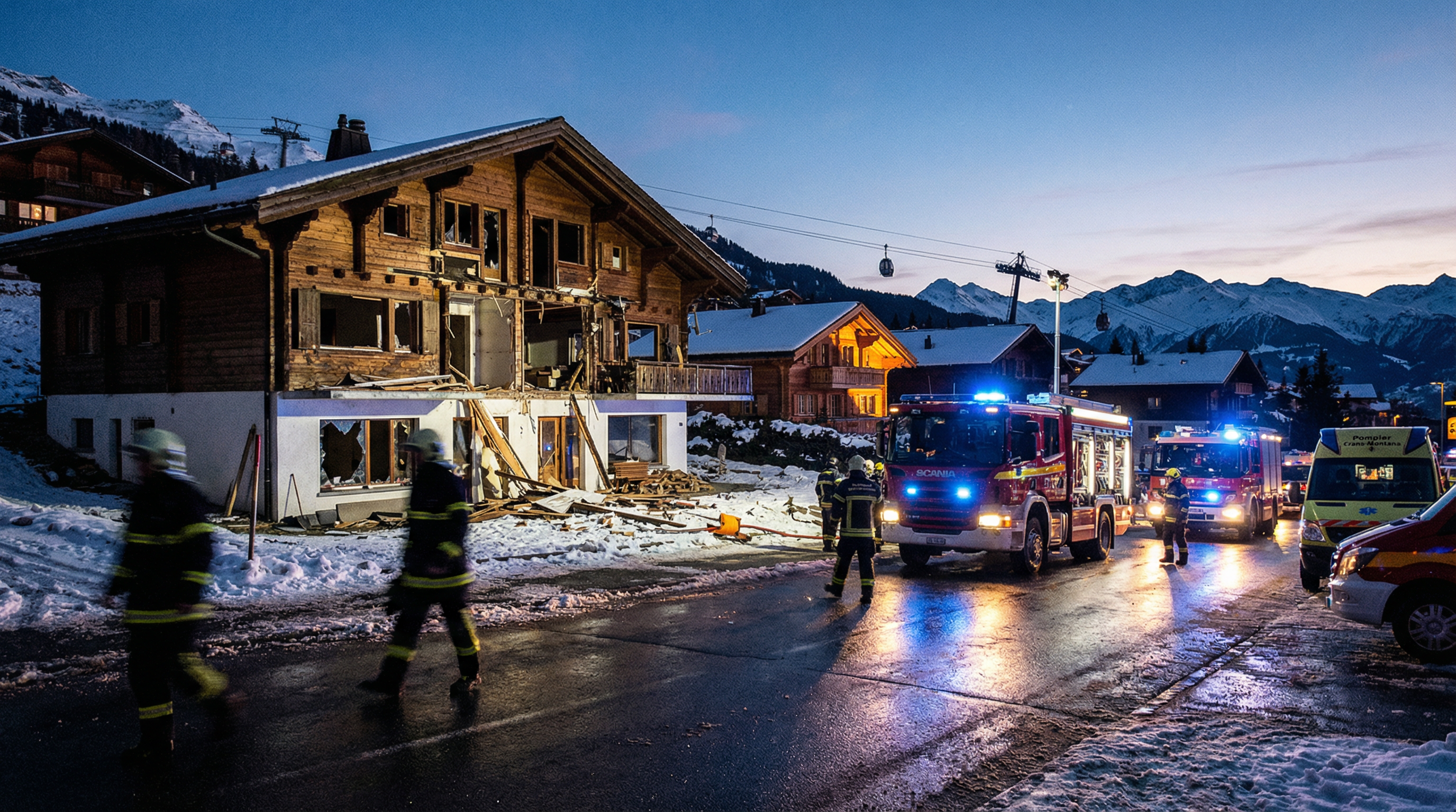 Suisse : plusieurs morts dans l'explosion d'un bar à Crans-Montana