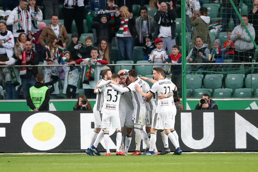 Pilka nozna. Ekstraklasa. Legia Warszawa - Pogon Szczecin. 07.04.2018