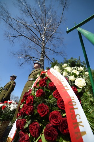 10 kwietnia 2015 roku. Uroczystości na miejscu katastrofy smoleńskiej