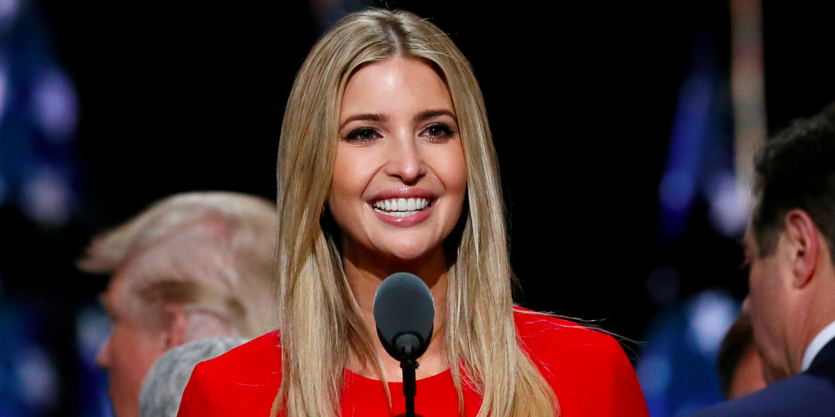 Donald Trump's daughter, Ivanka, during Trump's walk-through at the Republican National Convention on July 21.