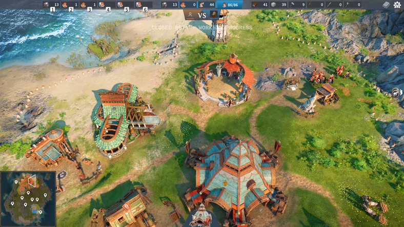 The Settlers - screenshot z wczesnej wersji gry