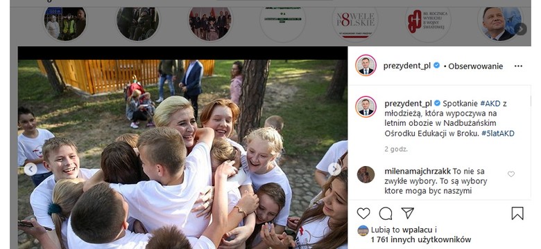 Czuć inspirację księżną Kate. Stylowa Agata Duda wizytuje obóz dla dzieci. FOTO