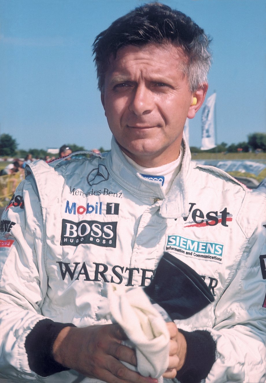 Marek Belka za chwilę usiądzie za sterami bolidu F-1, Poznań 1998 rok