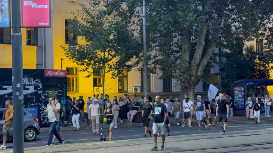 Protest ispred Pravnog fakulteta