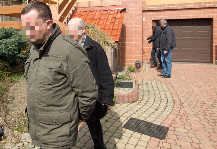 Dariusz P. podczas zatrzymania