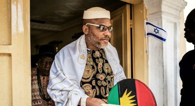 Nnamdi Kanu, the leader of the Indigenous People of Biafra (IPOB) movement