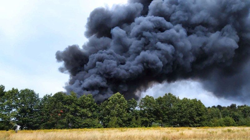 Pożar w Żółwinie