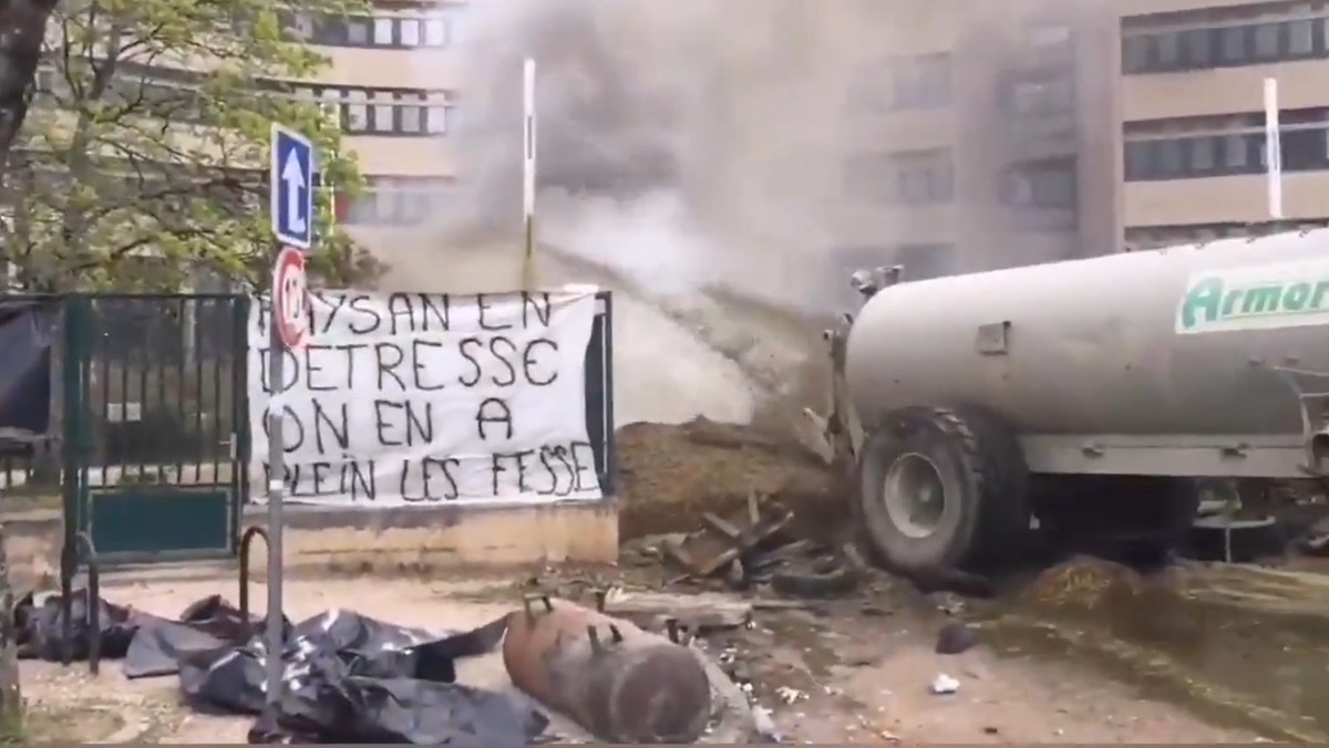 Francja: Protest rolników w Dijon. Policja użyła gazu łzawiącego