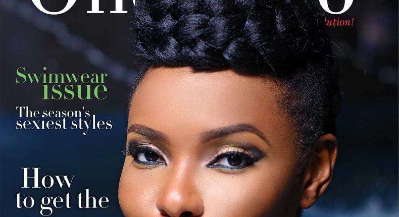 Yemi Alade on the cover of OnoBello magazine