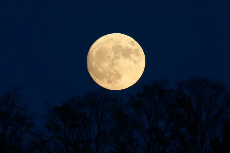 Superksiężyc nad stanem Virginia (USA)