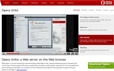 Opera chciała "wynaleźć sieć na nowo". Opera Unite okazało się tylko serwerem wbudowanym w przeglądarkę.