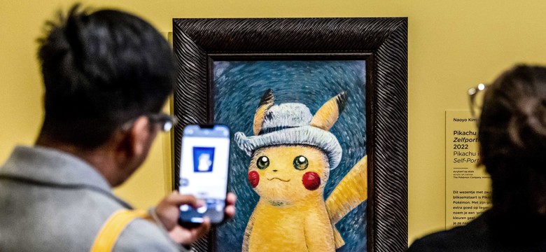 Pikachu "w szarym kapeluszu"? Czemu nie! Pokemony na obrazach w muzeum Van Gogha w Amsterdamie