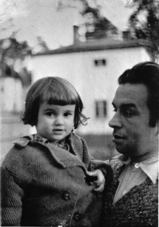 Konstanty Ildefons Gałczyński z córką Kirą