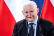 Jarosław Kaczyński podczas spotkania z mieszkańcami Inowrocławia