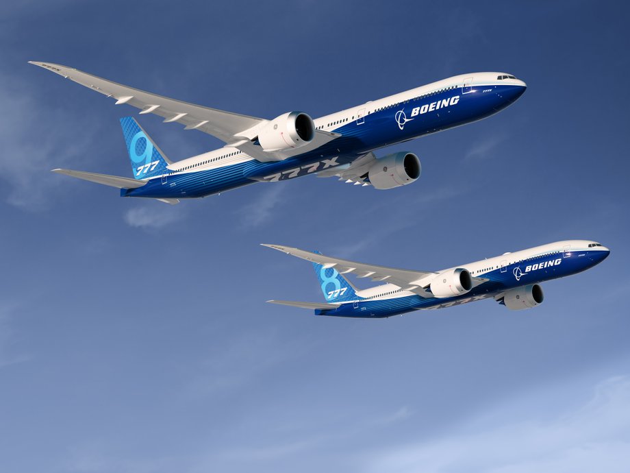 Boeing 777X ma zabierać na pokład od 384 do 426 pasażerów w dwuklasowej konfiguracji, w zależności od wersji