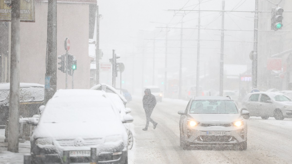 Sneg u Beogradu 4 januar 2026 