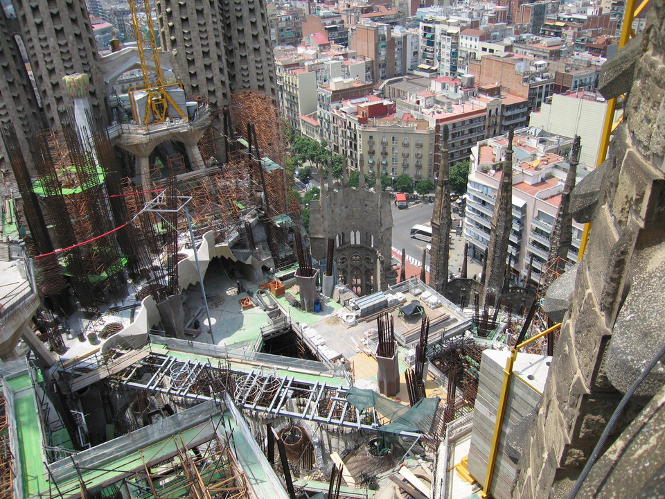 Sagrada Familia w budowie (2005 r.)