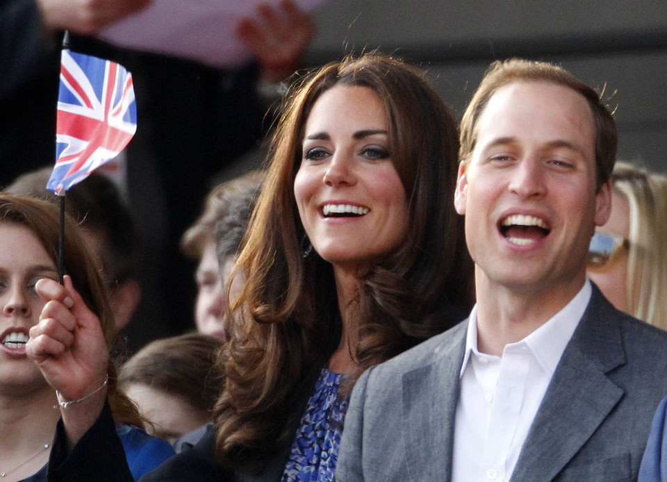 Kate, William i Harry na koncercie dla królowej Elżbiety II