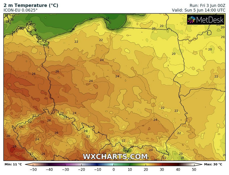 Będzie także cieplej