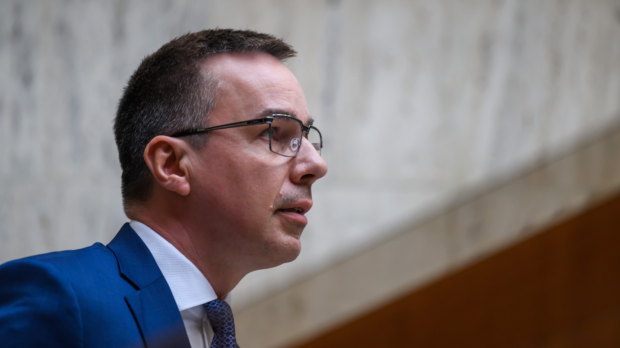Minister práce, sociálnych vecí a rodiny SR Erik Tomáš.