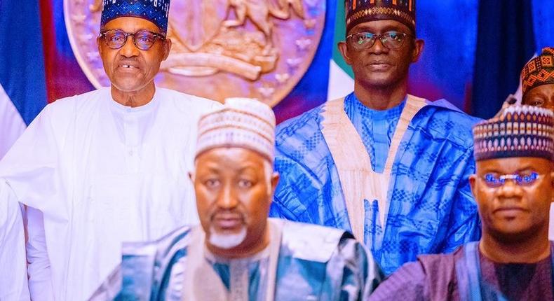 President Muhammadu Buhari met with APC governors. [Presidency]