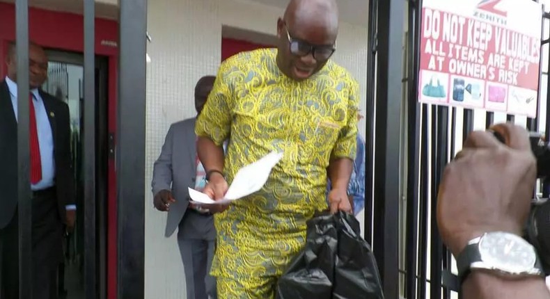 Governor Fayose at Zenith bank