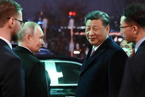 Xi Jinping i Władimir Putin na Kremlu. Moskwa, 21 marca 2023 r.