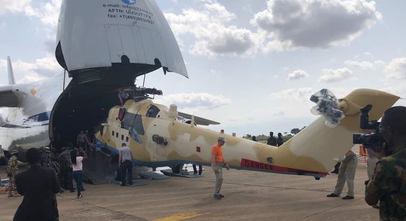 NAF to take delivery of 2 helicopter gunships, says The Chief of the Air Staff (CAS), Air Marshal Sadique Abubakar. [airforce]