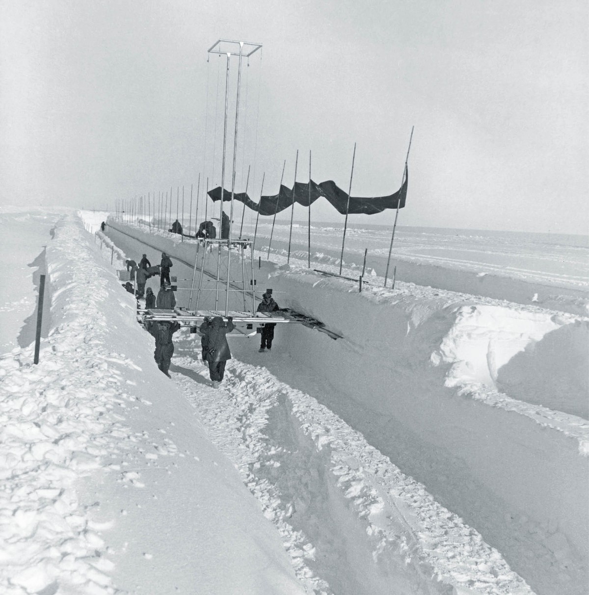 Projekt Iceworm realizowany przez amerykańską armię na Grenlandii. Lipiec 1959 r.