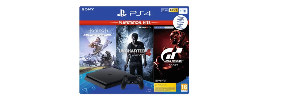 Konsola SONY PlayStation 4 Slim 1TB F Chassis + zestaw gier