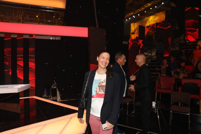 Sanja Kužet na snimanju "Zvezda Granda"