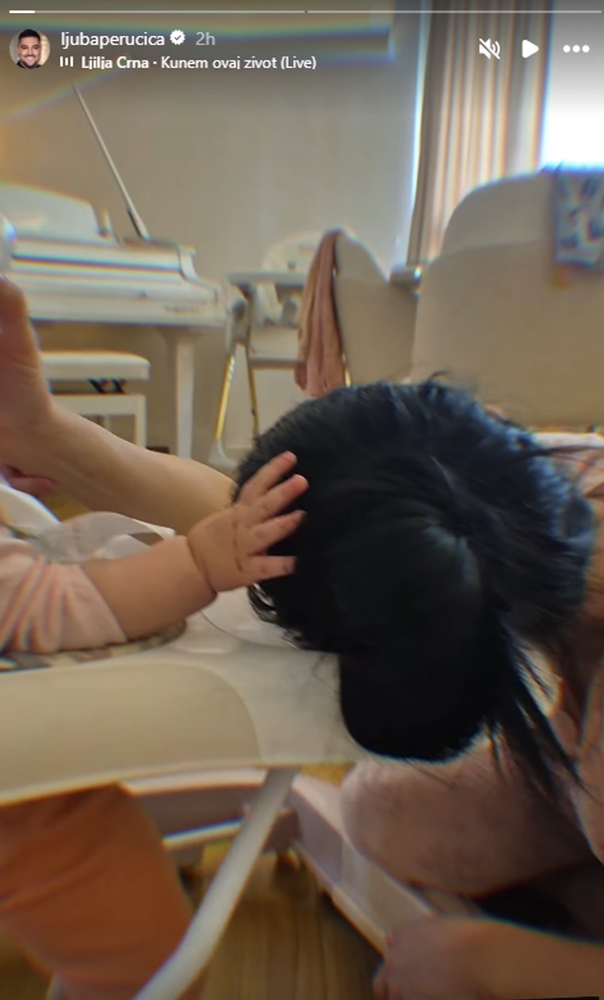 Ljuba Perućica, žena i deca