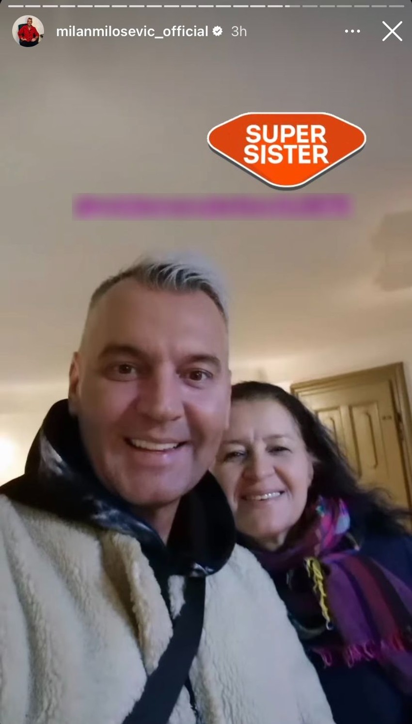 Milan Milošević sa sestrom