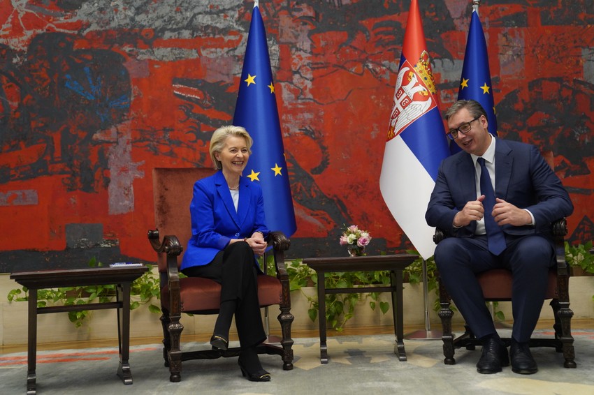 Ursula fon der Lajen i Aleksandar Vučić