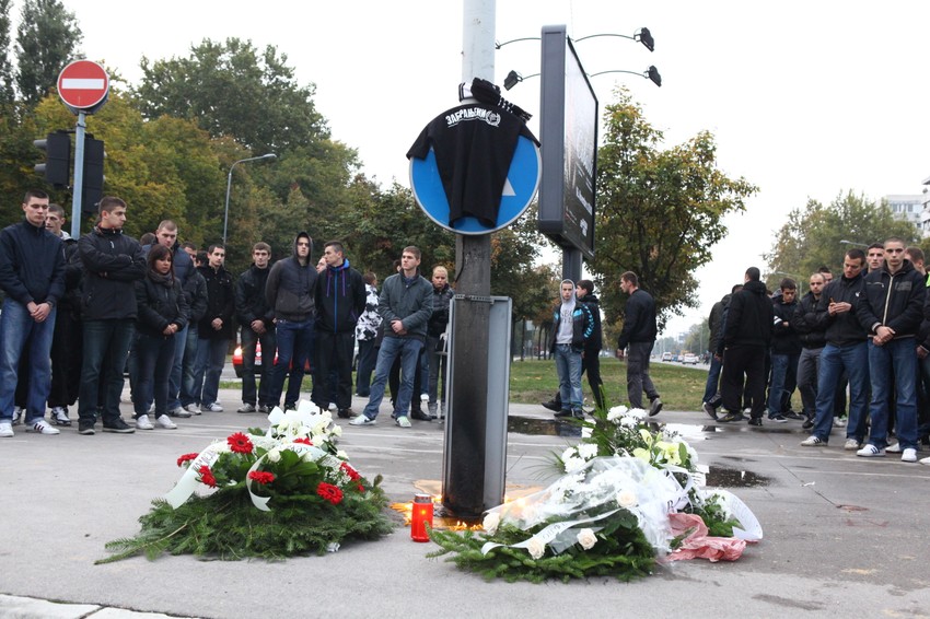 Pomen na mestu gde je ubijen Ivan Perović