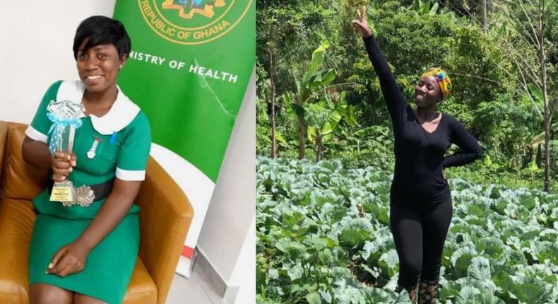 This beautiful multiple award-winning Ghanaian nurse is a farmer too