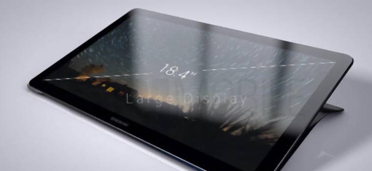 Ogromny tablet Samsunga pozuje na zdjęciach