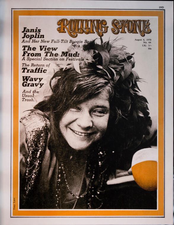 Janis Joplin na okładce magazynu "Rolling Stone"