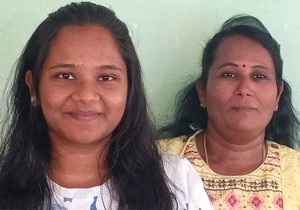 Samjukta i njena majka Amutavali su ponosne na njihova dostignuća | Foto: Family handout