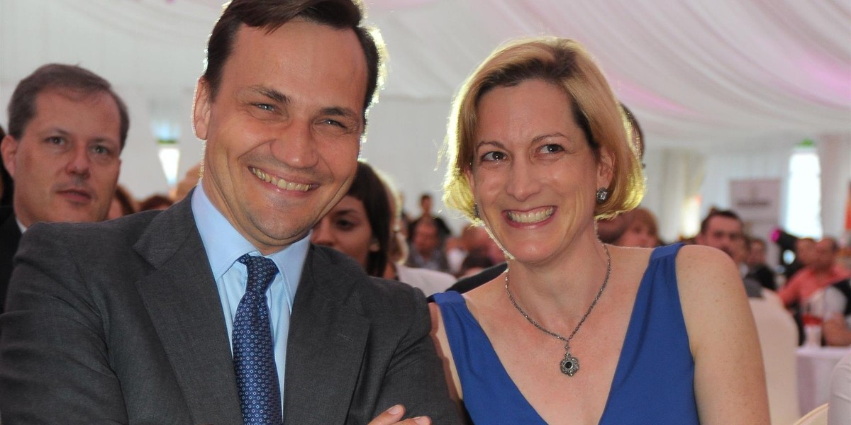 Anne Applebaum i Radosław Sikorski.