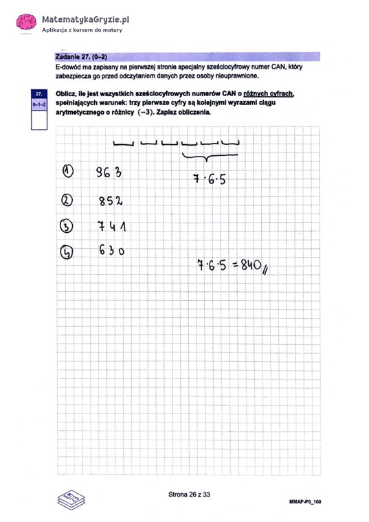 Matura z matematyki