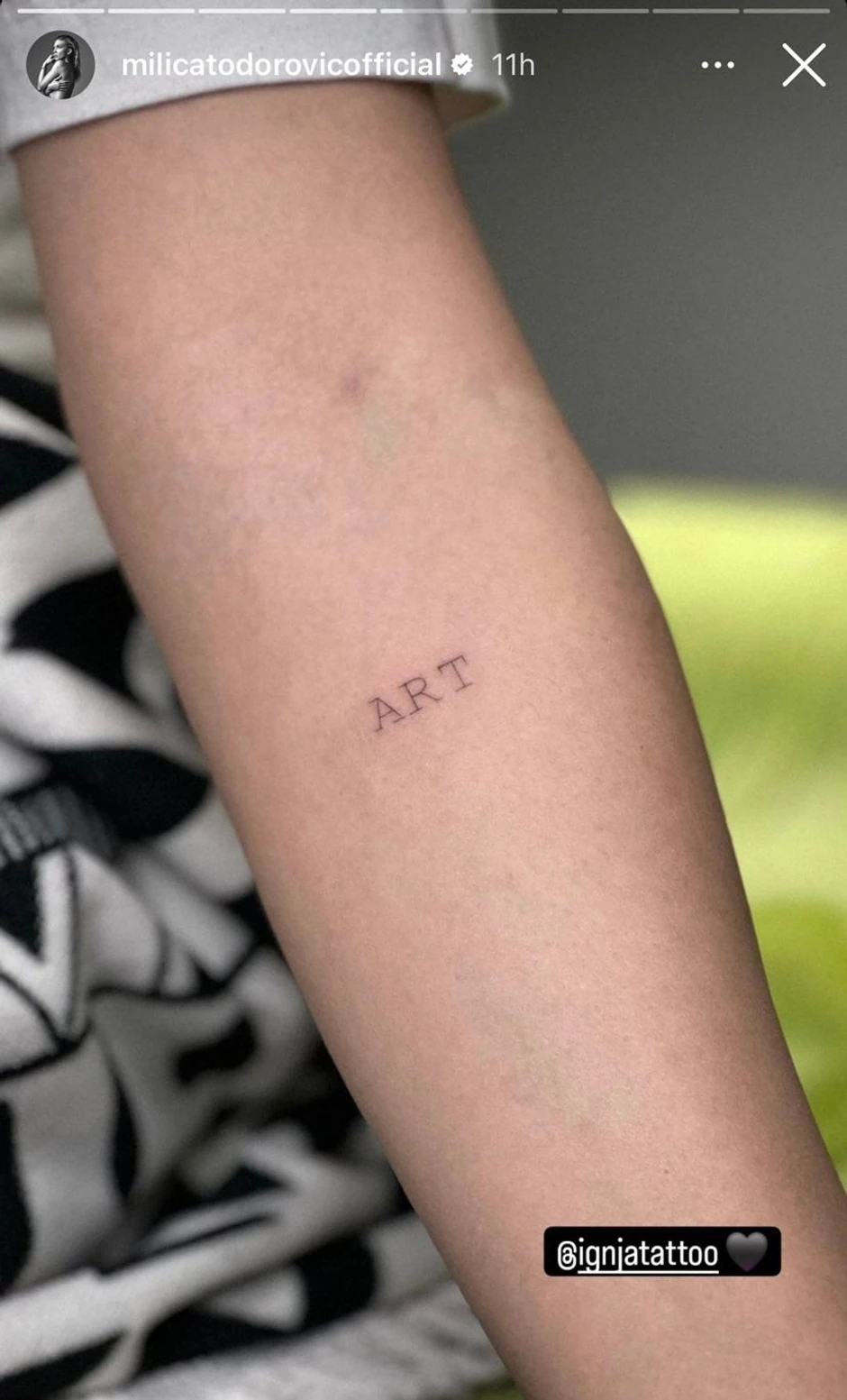 Tetovaže Milice Todorović