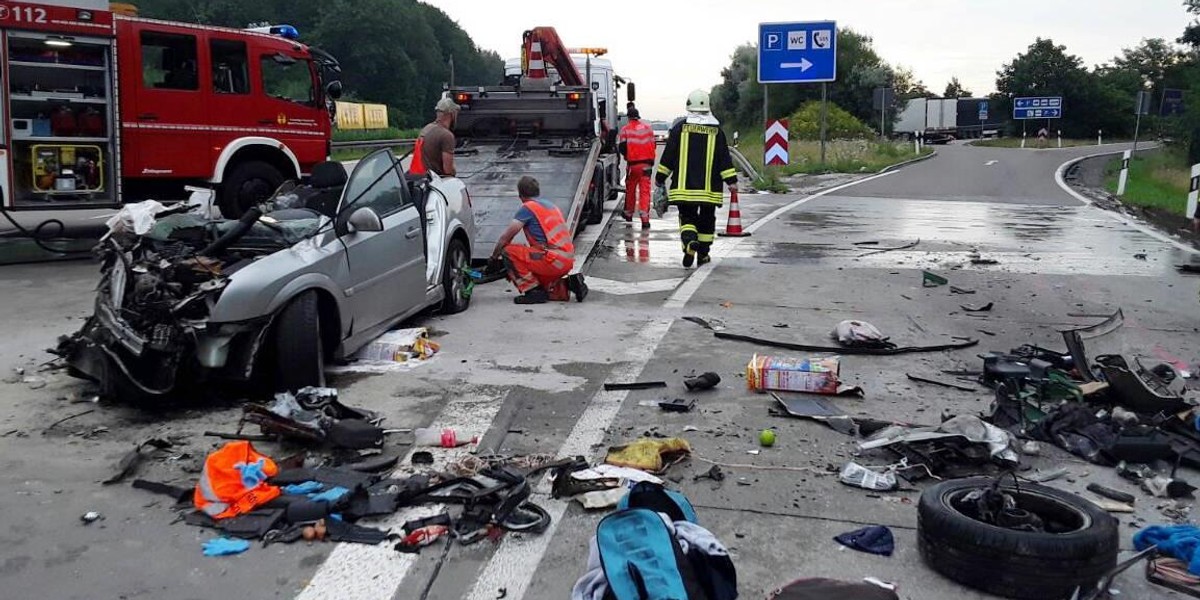 Polacy zginęli w wypadku w Niemczech