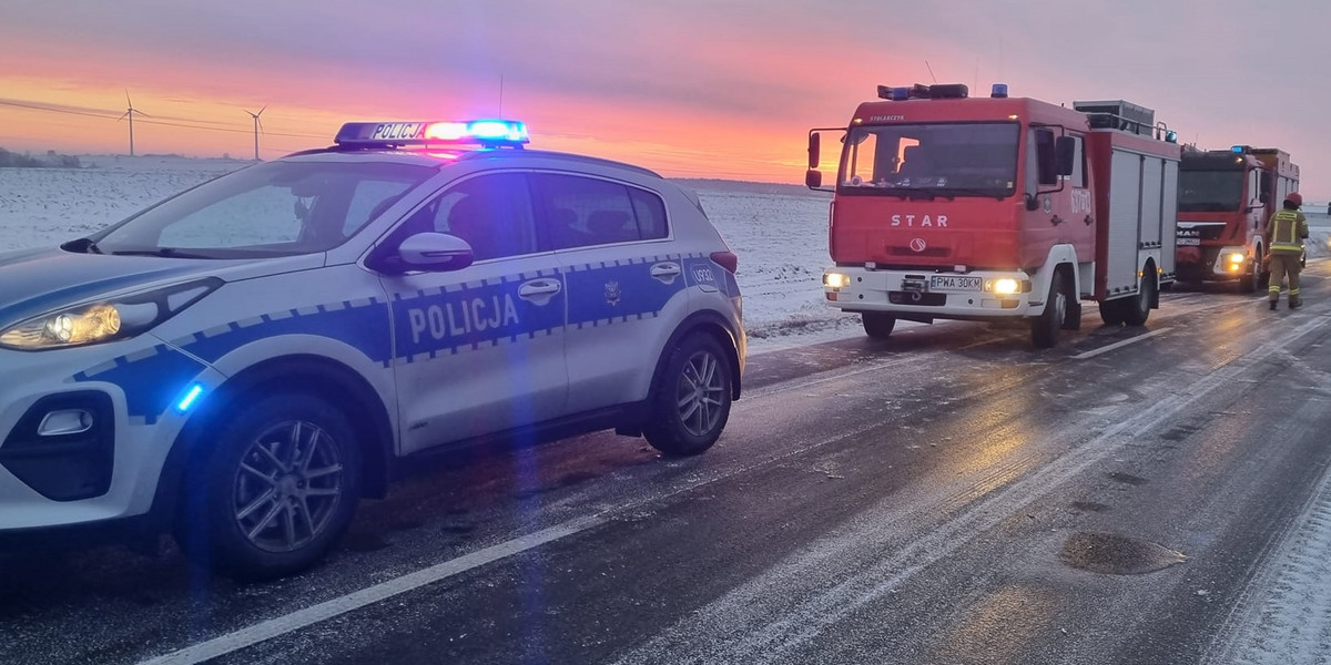 Śmiertelny wypadek na drodze z Morakowa do Gołańczy. Nie żyje kobieta 