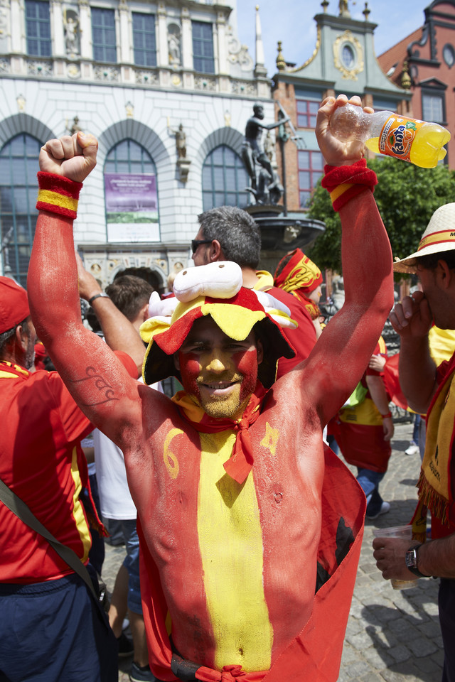 GDAŃSK EURO 2012 KIBICE PRZED MECZEM HISZPANIA WŁOCHY