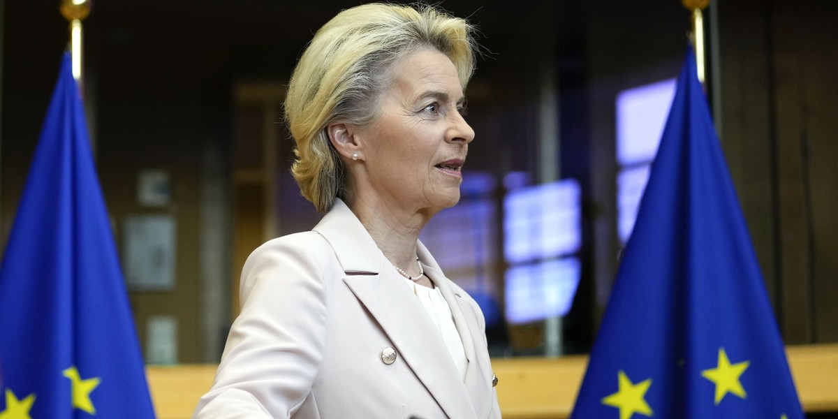 KE potrąciła Polsce kolejne miliony euro. Na zdjęciu Ursula von der Leyen.