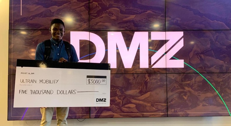 Raphael Mwachiti, a student at the Aga Khan Academy, Mombasa, has won the Ryerson Sandbox Basecamp prize. (courtesy)