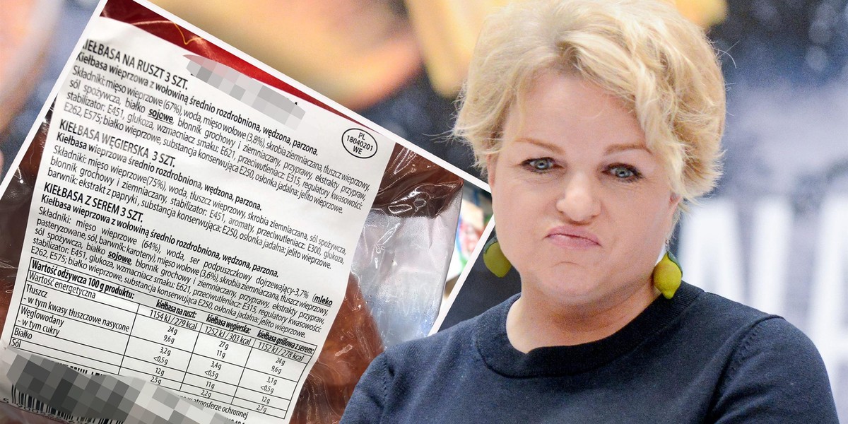 Katarzyna Bosacka wzięła pod lupę zestaw grillowy "Mix na grilla" oferowany przez jedną ze znanych sieci handlowych.  Ostrzegła przed kupowaniem produktów z takim składem. 