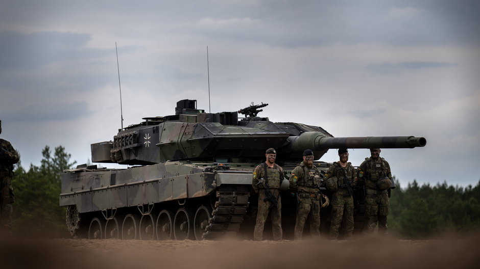 Leopard-2 armii niemieckiej używany przez grupę bojową NATO Enhanced Forward Presence