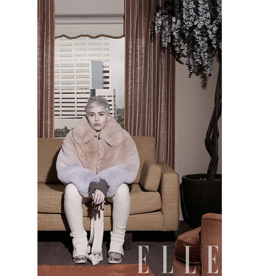 Miley Cyrus w "Elle"